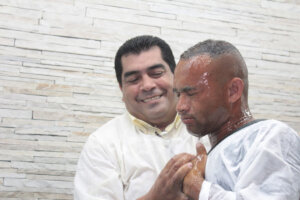 baptised at the river